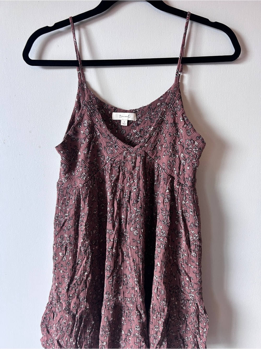 BE COOL Mauve Floral Smocked Cami Dress